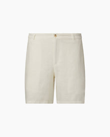 Mens | Linen Fixed-Waist Short - S2024 | White