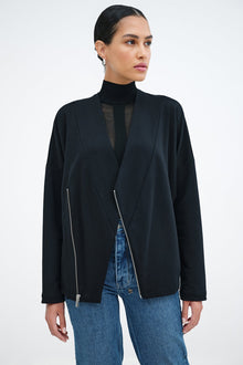 Tillary Sweatshirt Jacket | Black