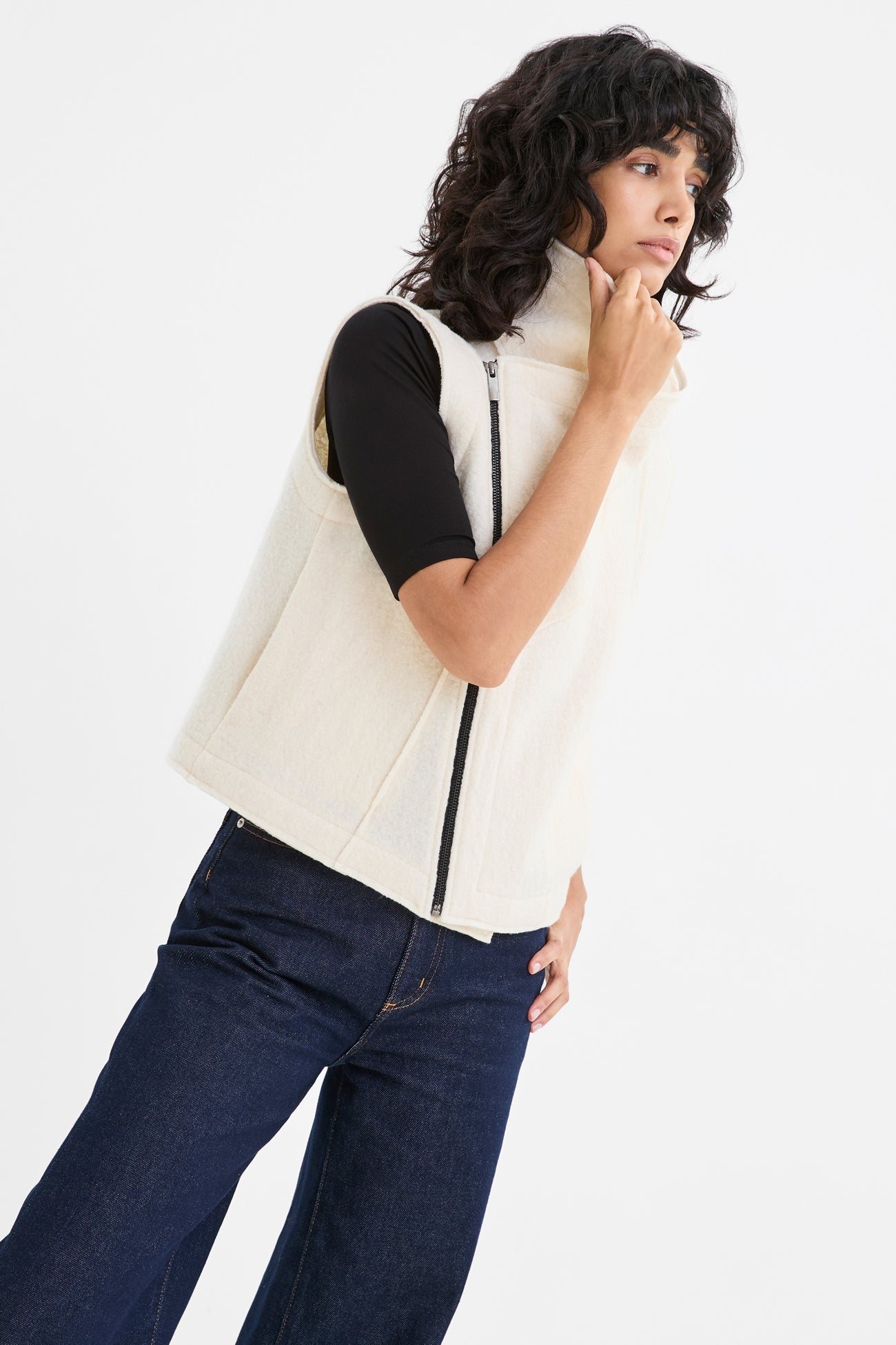Hanora Vest | Cream