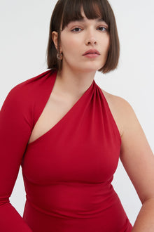 Manhattan Slit Gown | Red