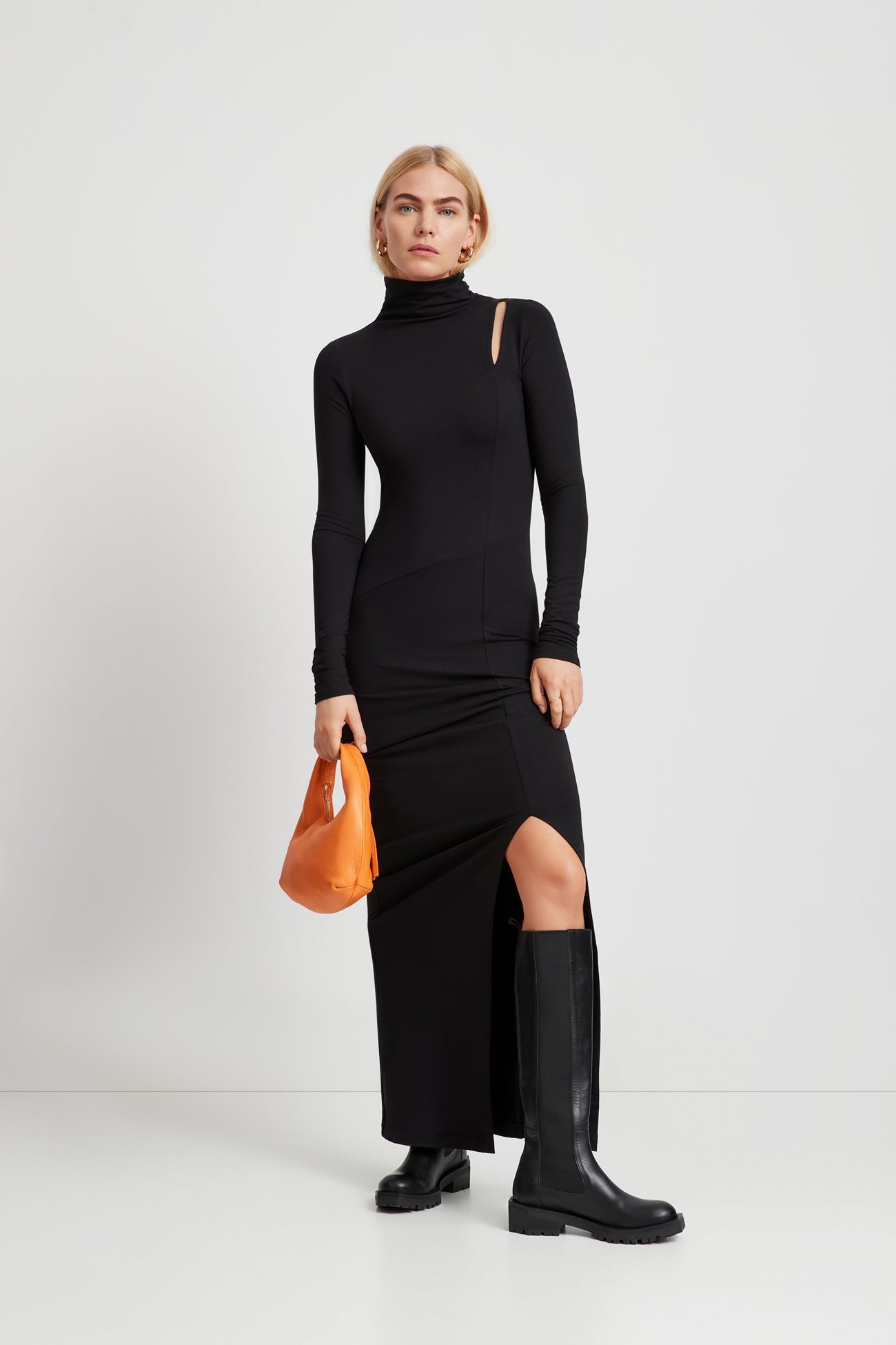 Lorimer Sweatshirt Dress | Black
