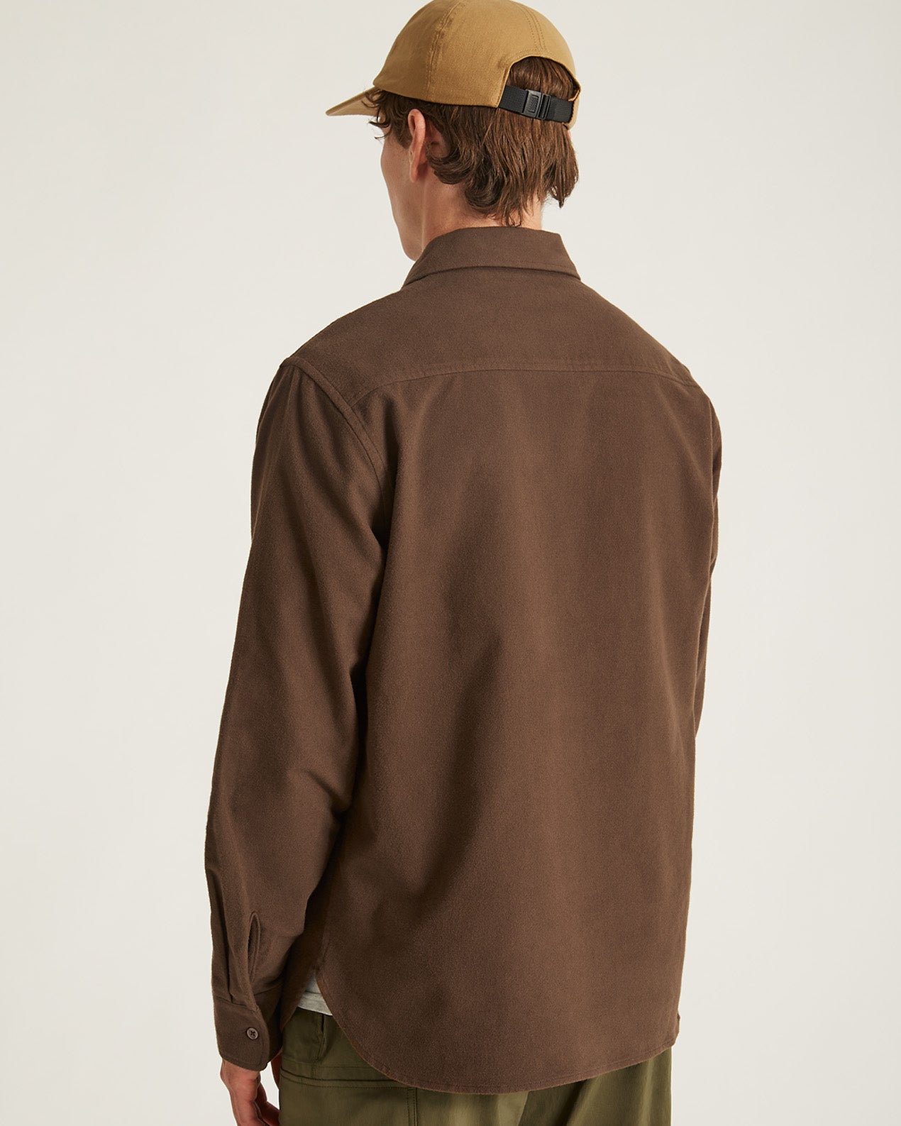 Coffee Bean | Broome Flannel Long Sleeve Shirt