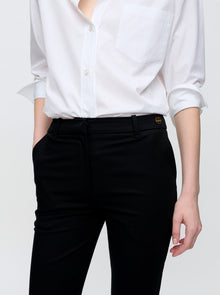 Mila Cropped Pant | Black