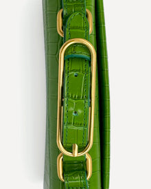 Audrey Mini Clutch | Sage Crocodile
