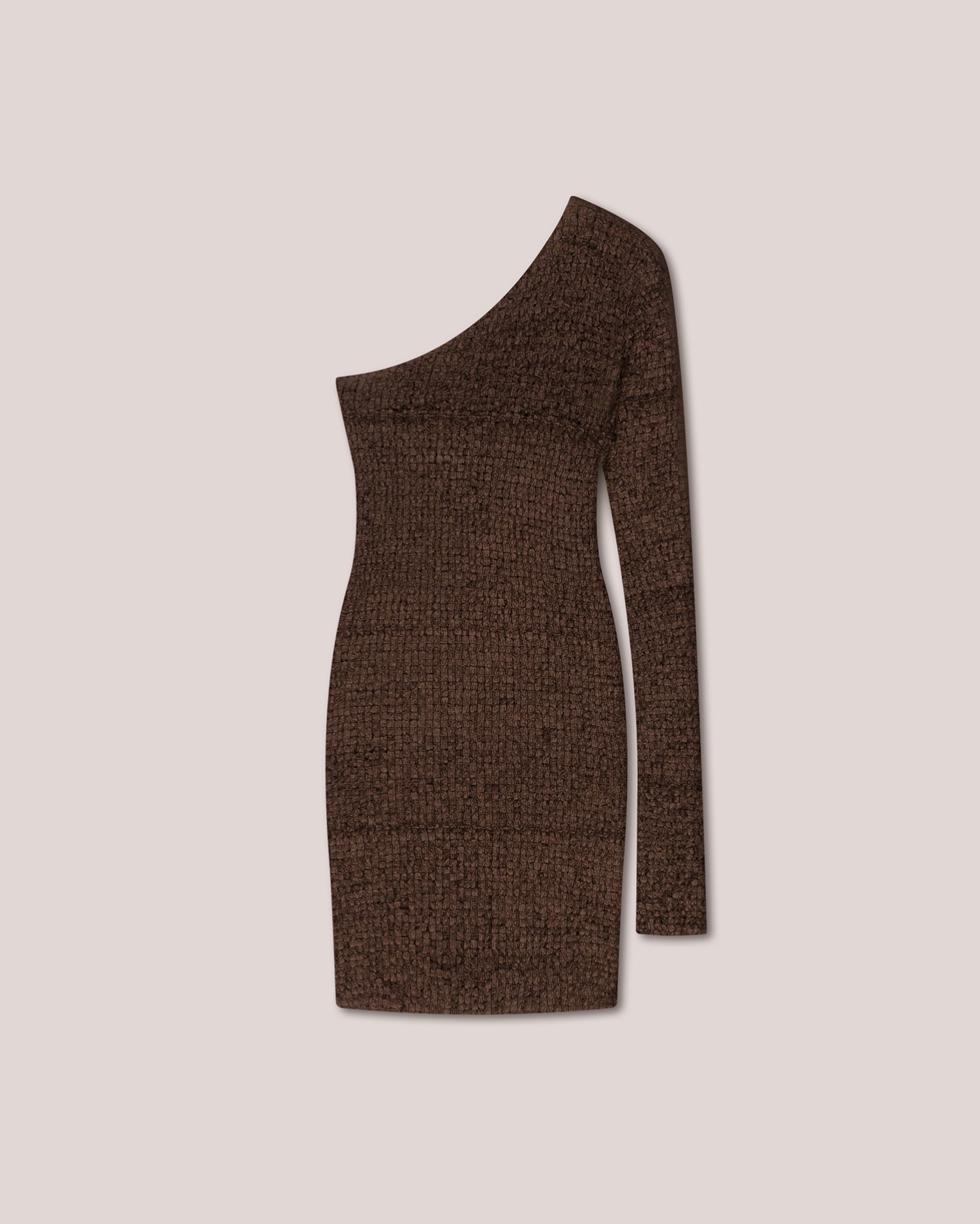 Womens | Mitra One Shoulder Dress | Brown