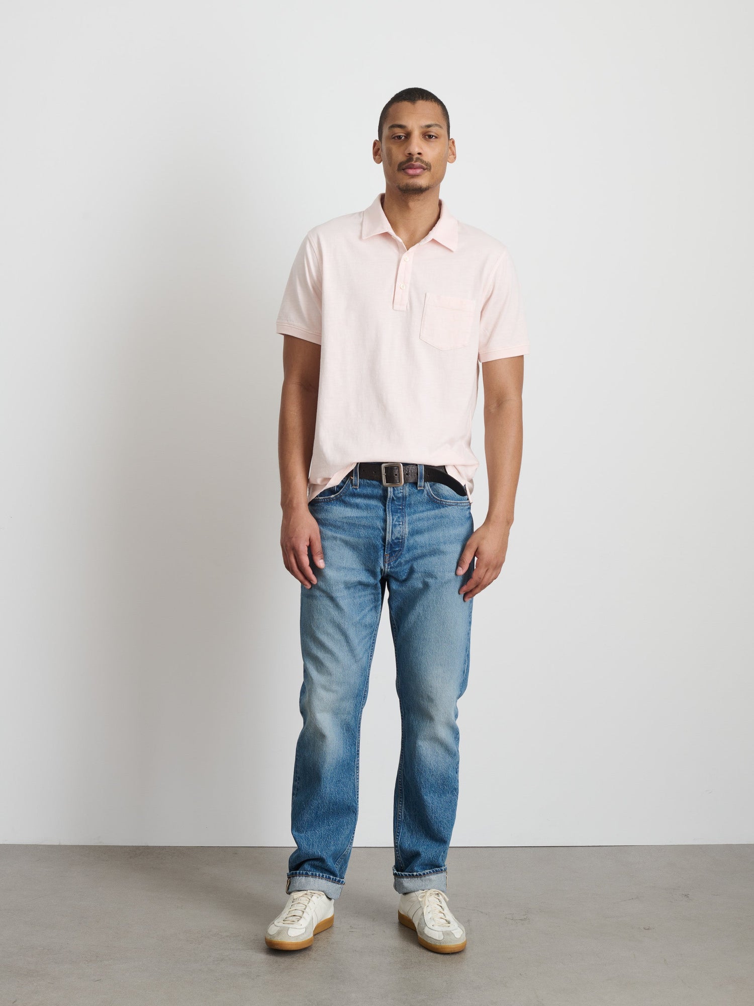 Men | Standard Polo | Slub Cotton Rose Water