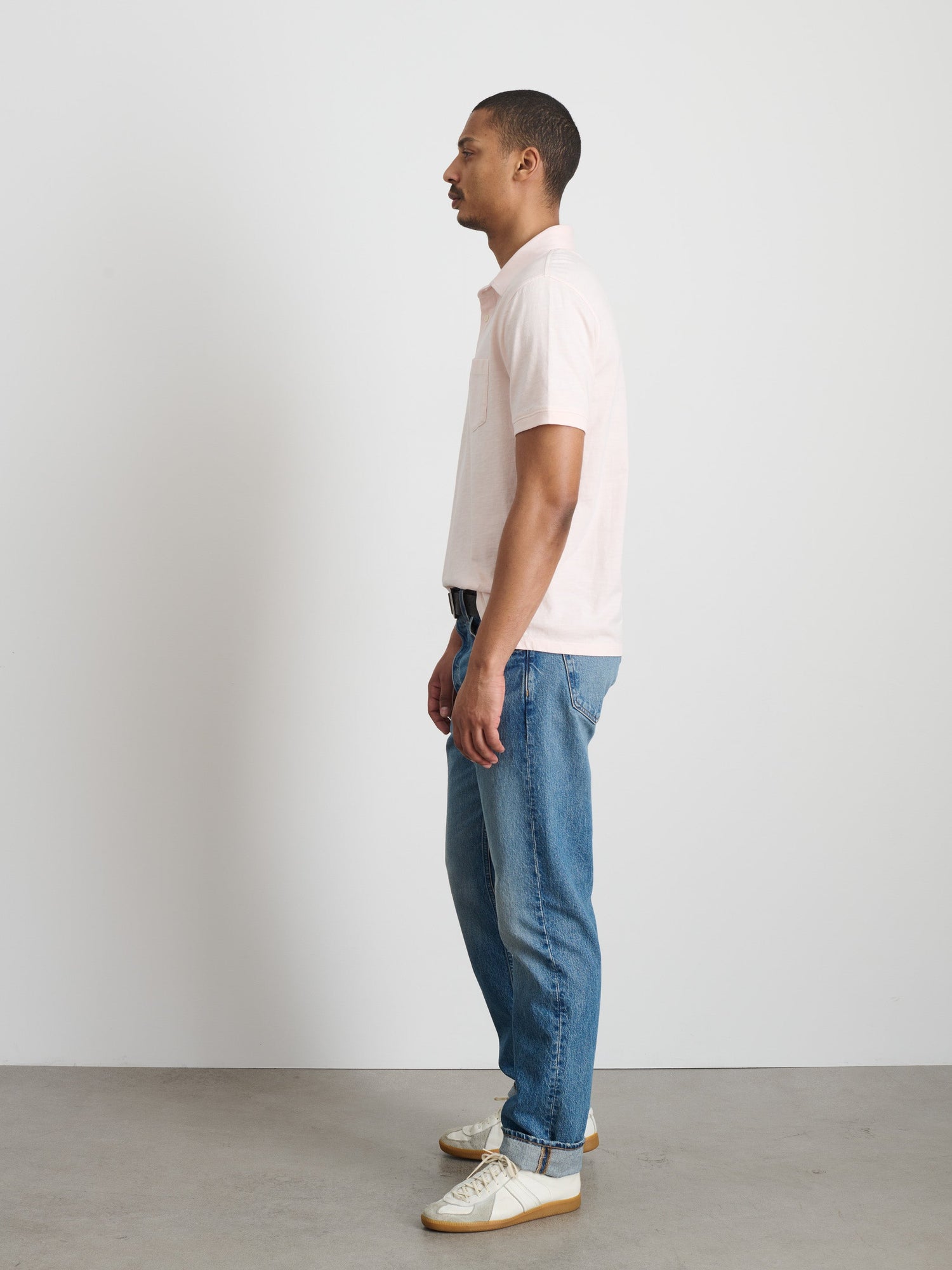 Men | Standard Polo | Slub Cotton Rose Water