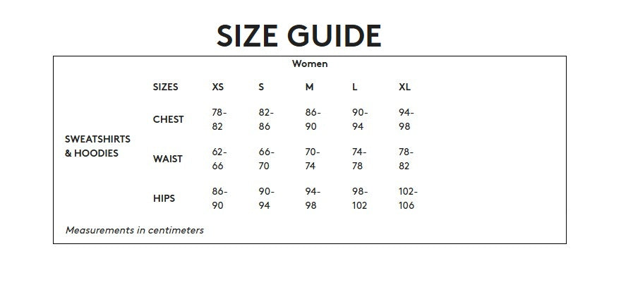Product size guide