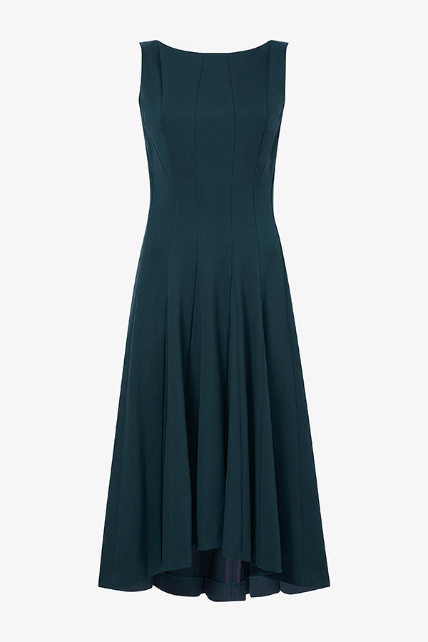 Packshot image of the Gabriella Dress in Deep Sea | Exclude | Still