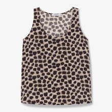Packshot image of the vicky tank in sahara print