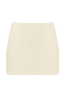 Micro Skirt | Cream Rib