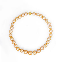 Round Strand Necklace | 14K Yellow Gold | Golden South Sea Pearl