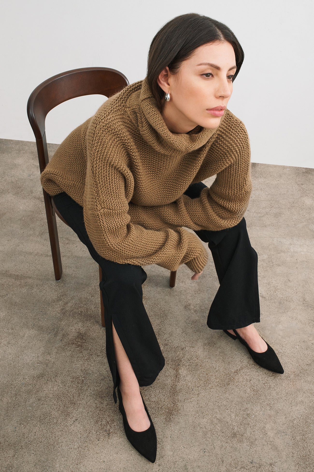 Jeanne Flats | Black Suede