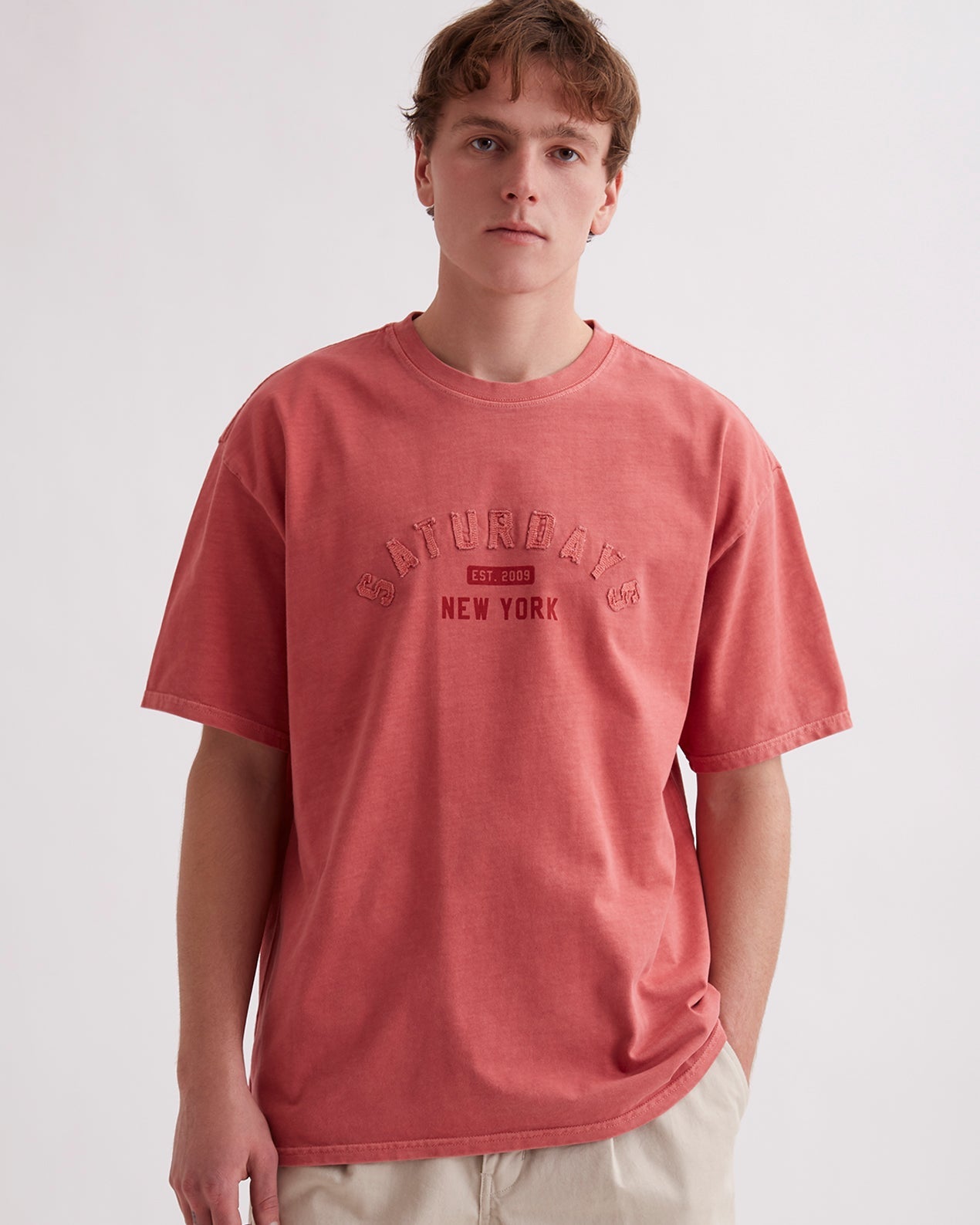 Mineral Red | Varsity Relaxed SS Tee