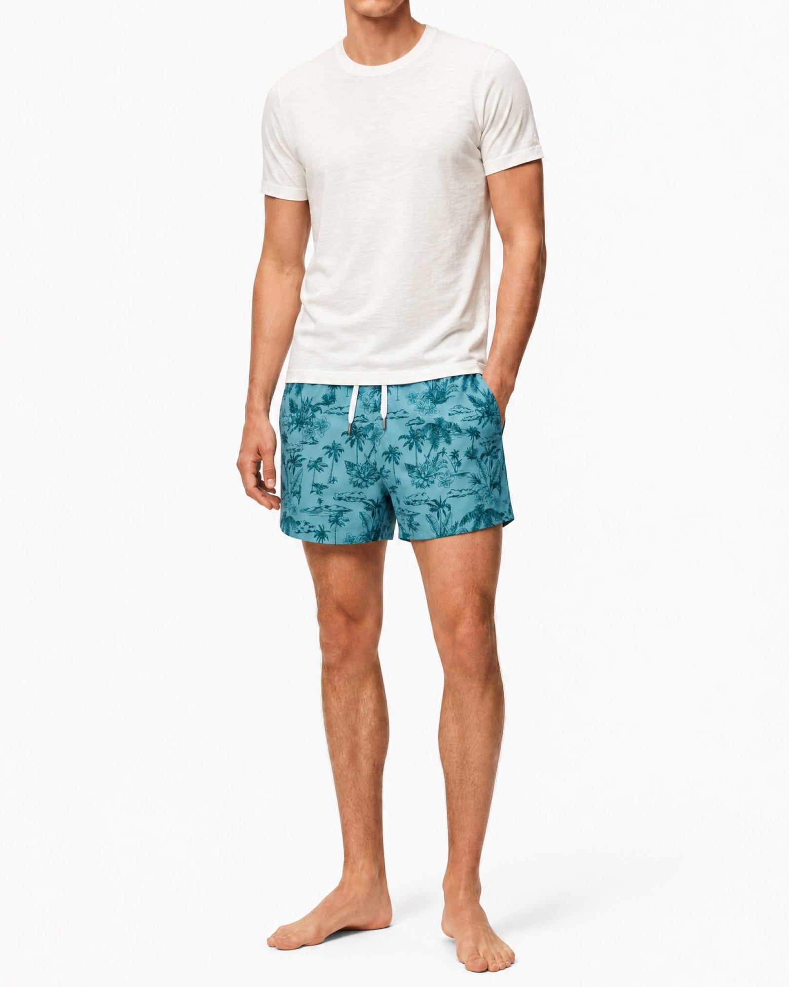 Mens | Stretch Volley 5" Swim Short | Moss