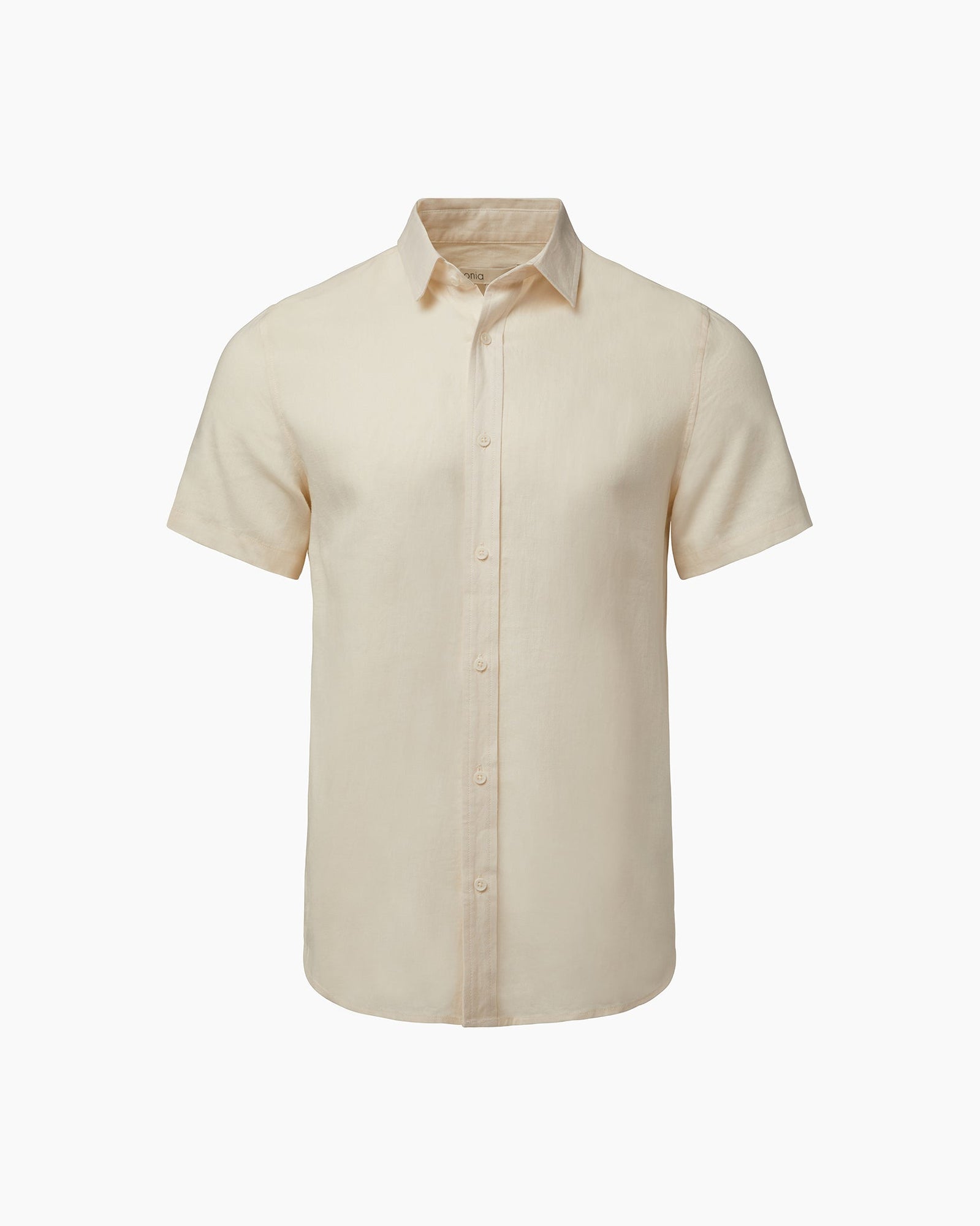 Mens | Standard Short Sleeve Linen Shirt | Oat