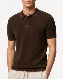 Mens | Cotton Textured Knit Polo | Kona
