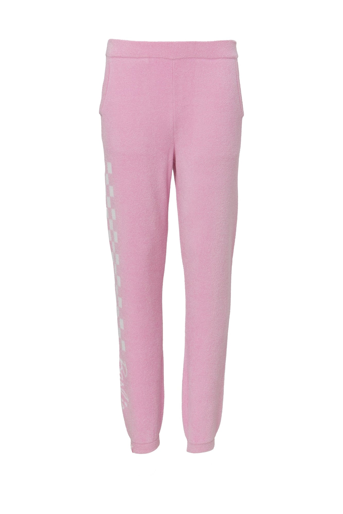 Youth | Cozychic Ultra Lite Checkered Barbie Jogger | Barbie Pink