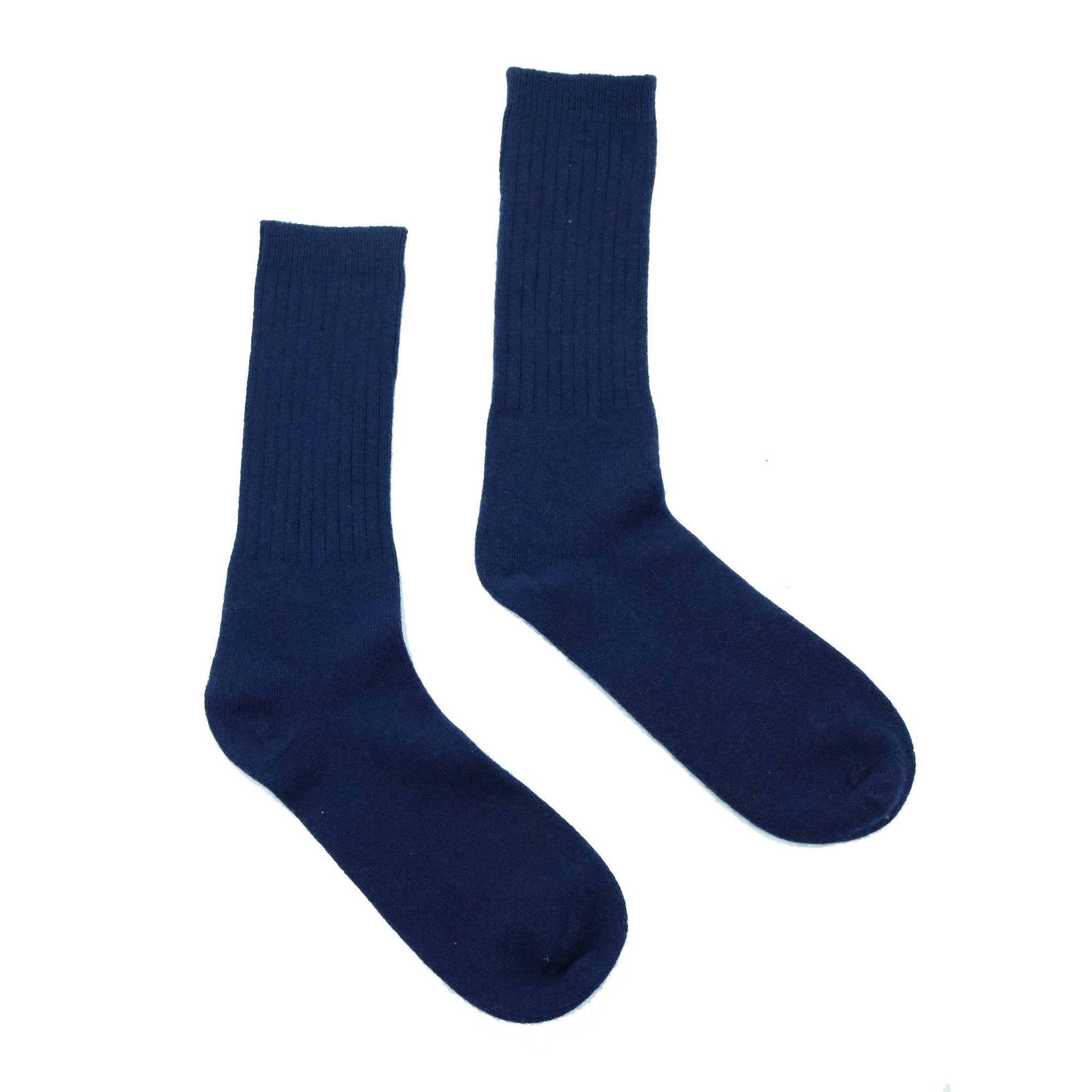 Cashmere Blend Socks | Navy