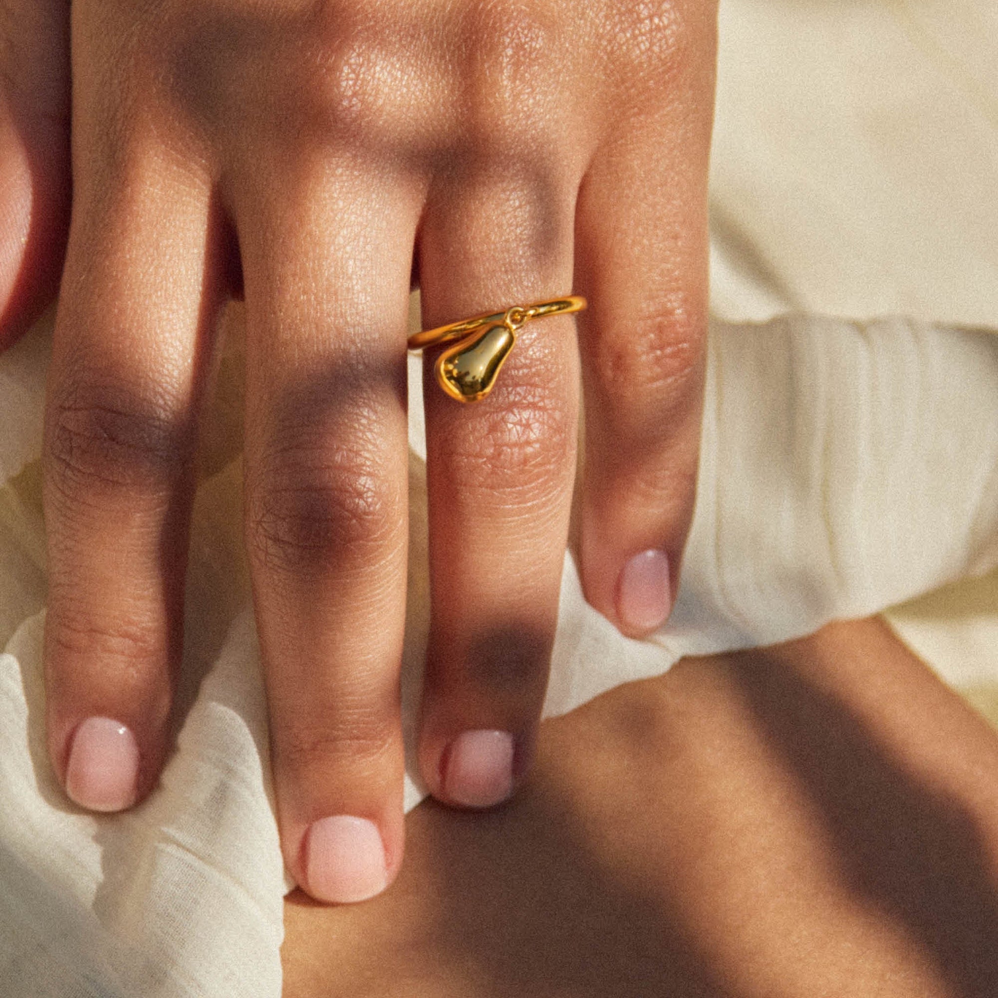 Pear Ring | 18K Gold Plated