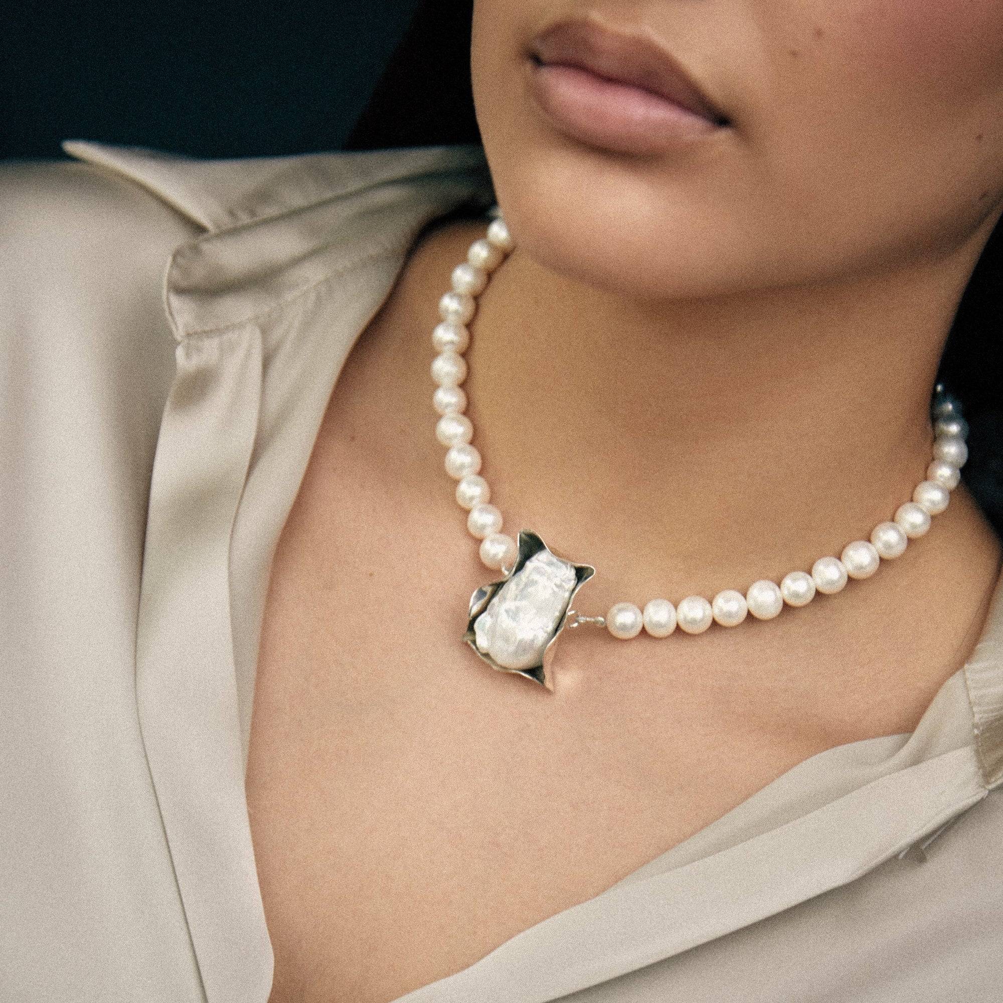 Antoinette Necklace | Sterling Silver | Freshwater Pearls