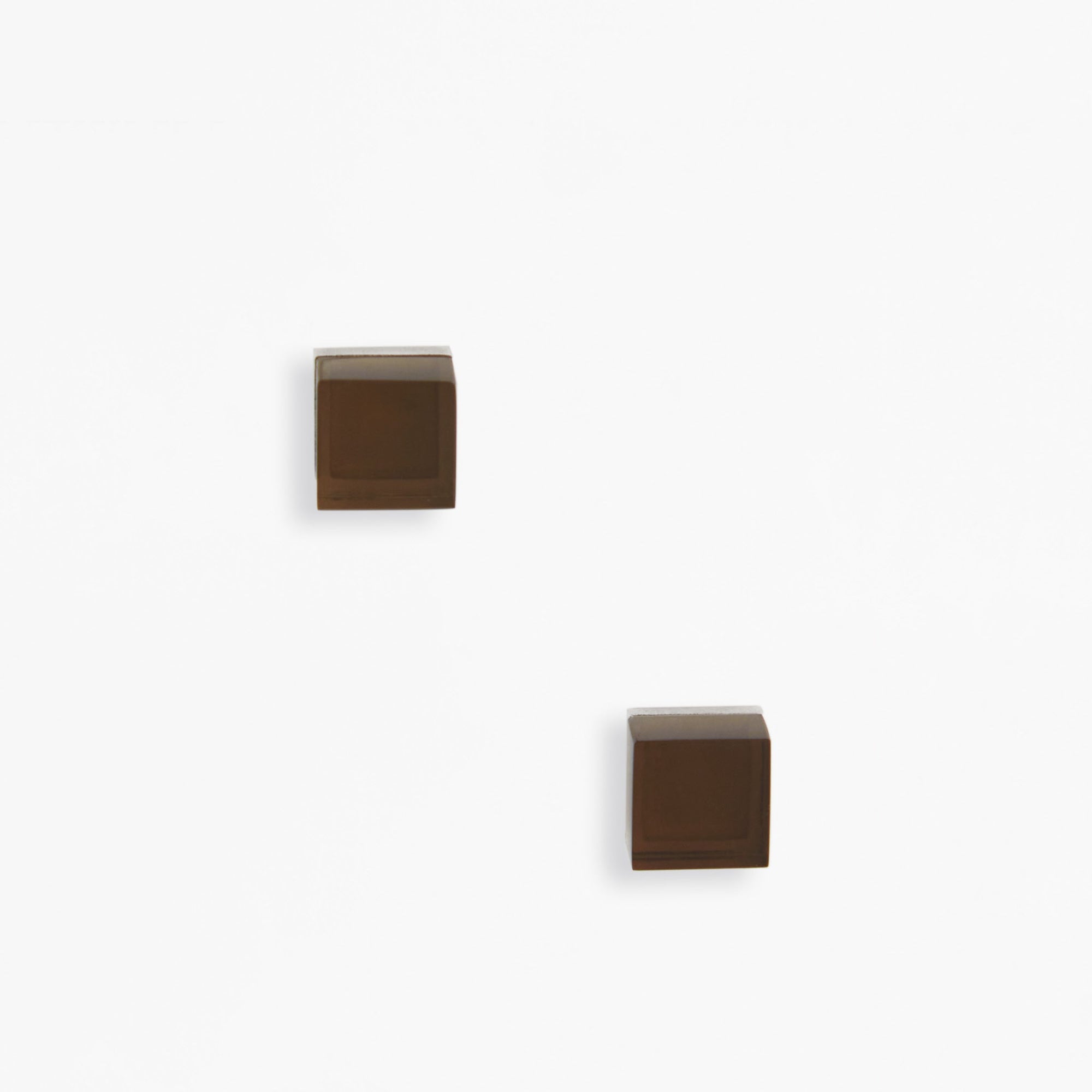 Cubic Earrings | Silver | Smoky Quartz