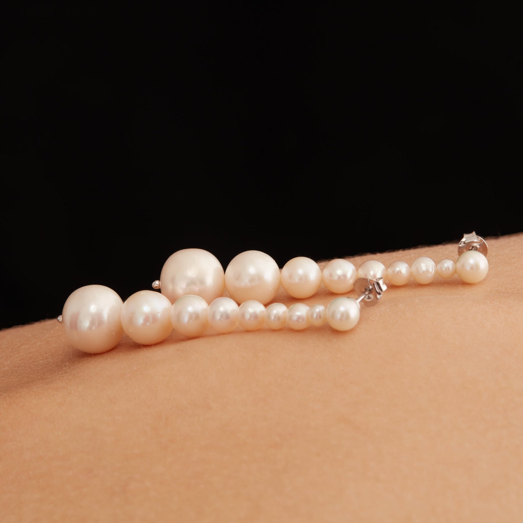 Naoko Earrings | Sterling Silver | Freshwater Pearls