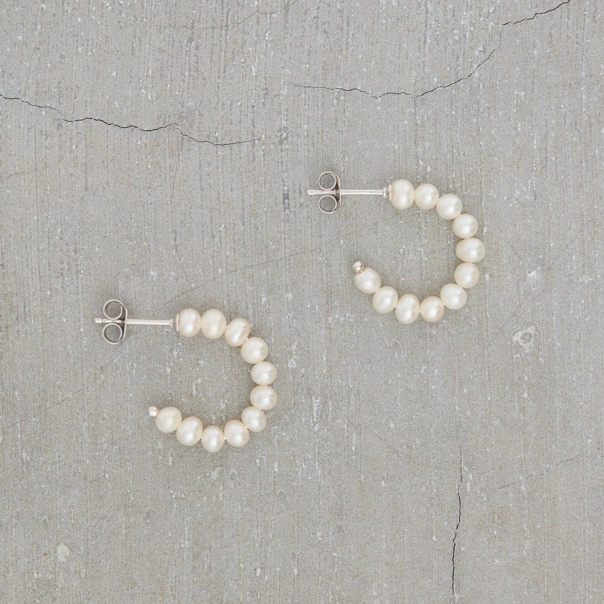Delilah Earrings | Sterling Silver | Freshwater Pearls