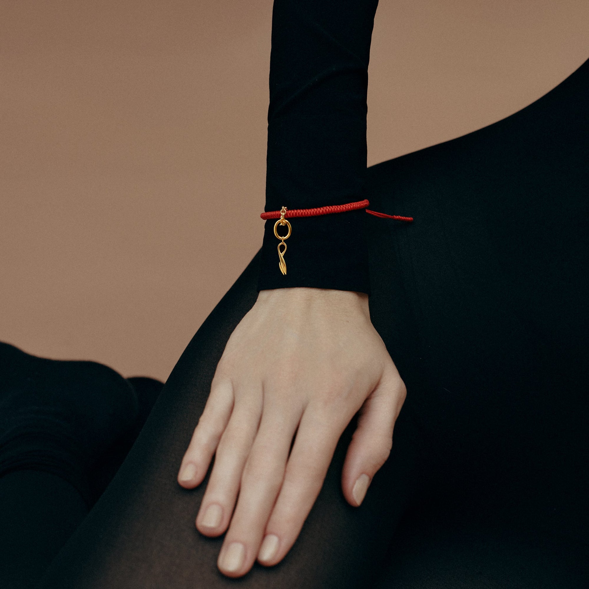 Snake Bracelet | 18K Gold Plated | Red String