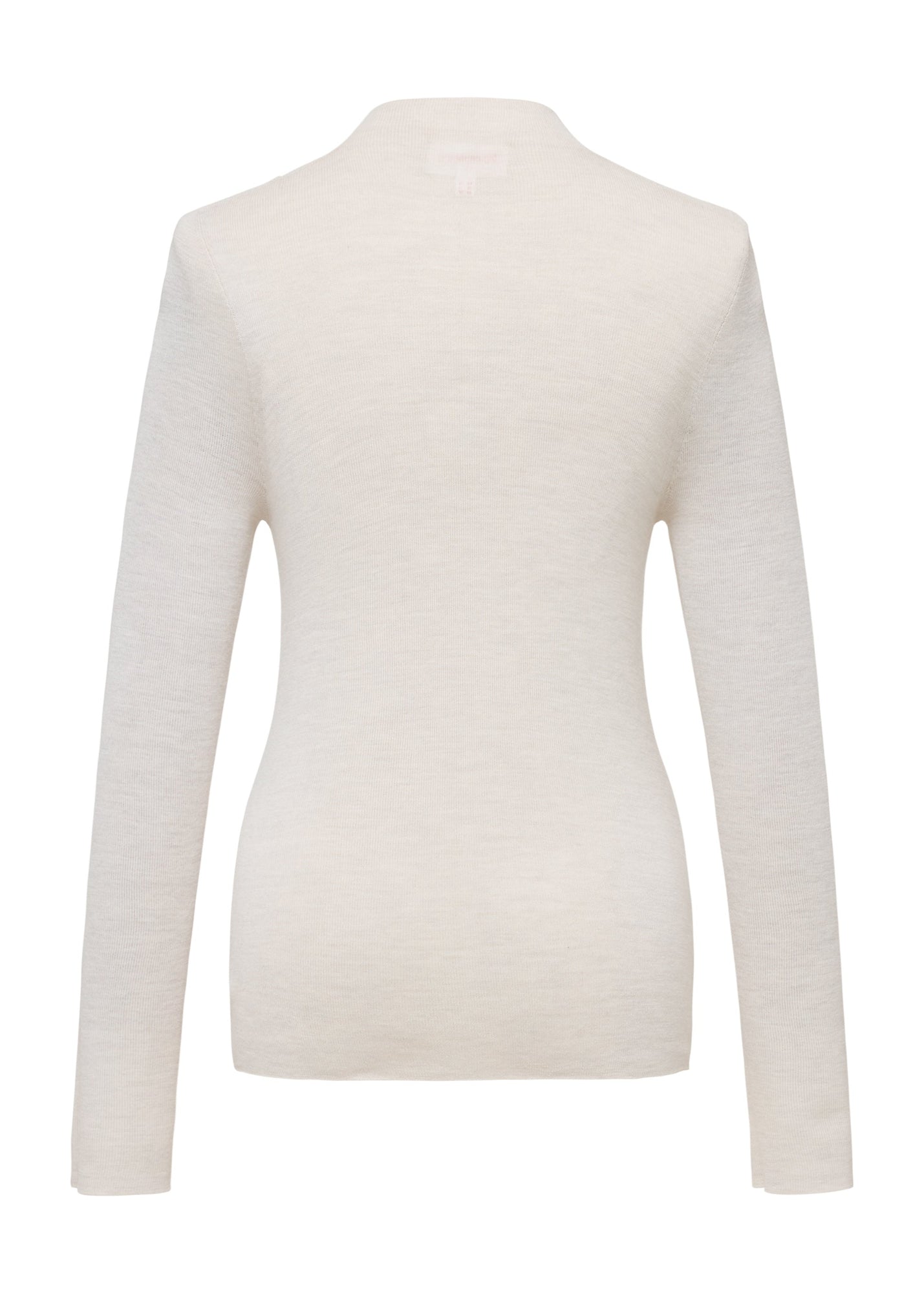 Machine Washable Wool Seamless Base Layer Top | Beige