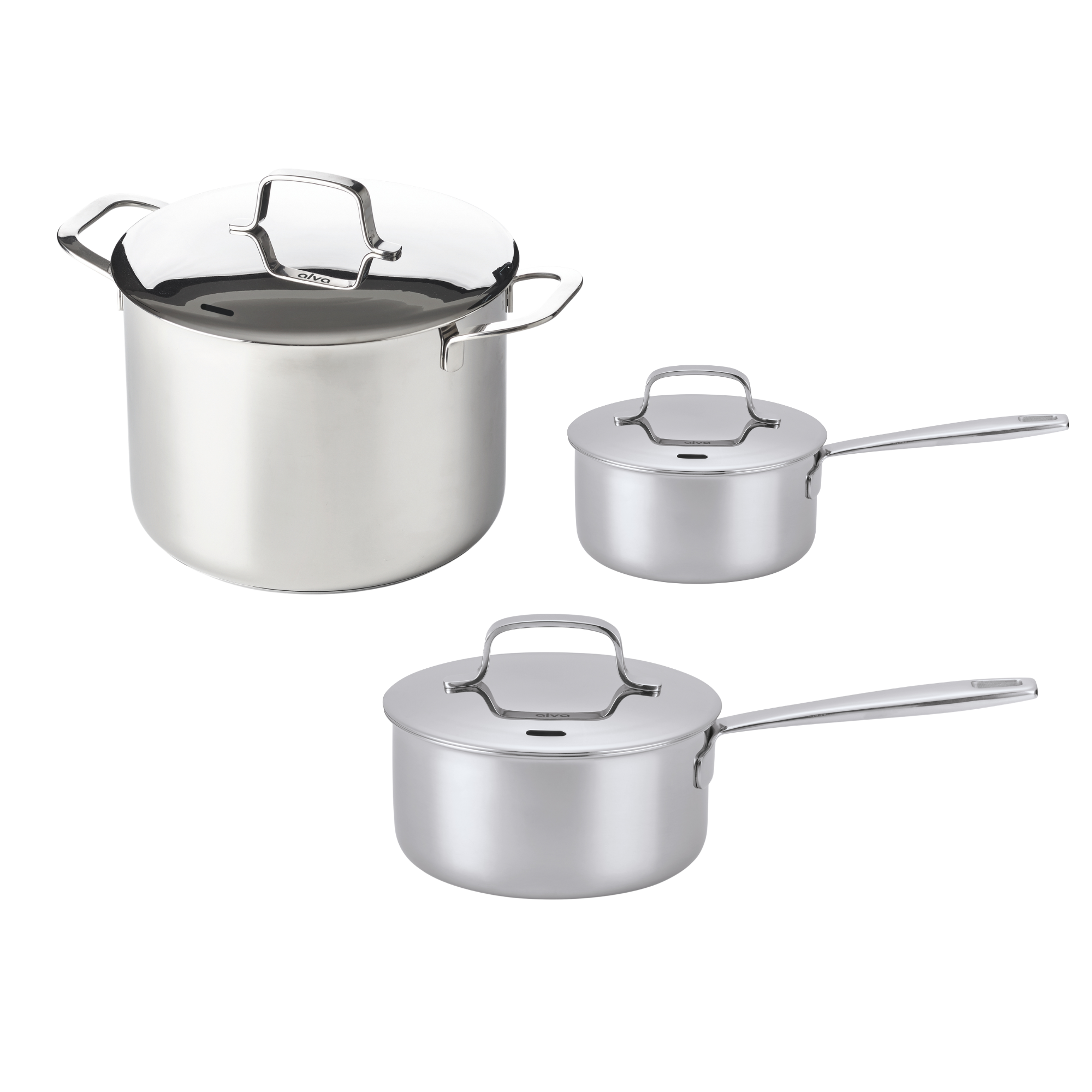 Maestro 5-Ply Cooking Essential Set | Silver/Black