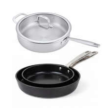 Maestro Frying Pans Essential Set | Silver/Black