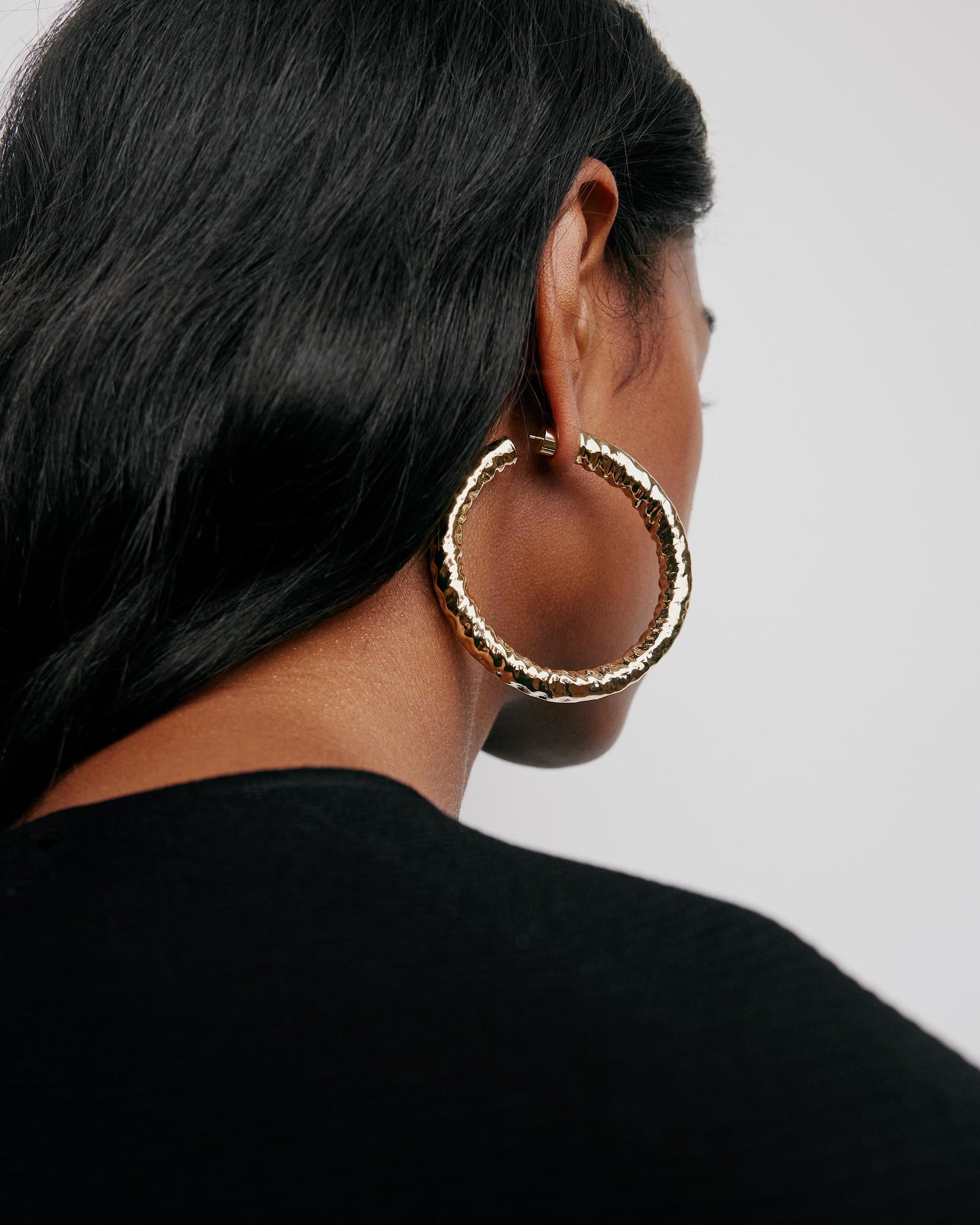 2" Maeve Hoops | Yellow Gold