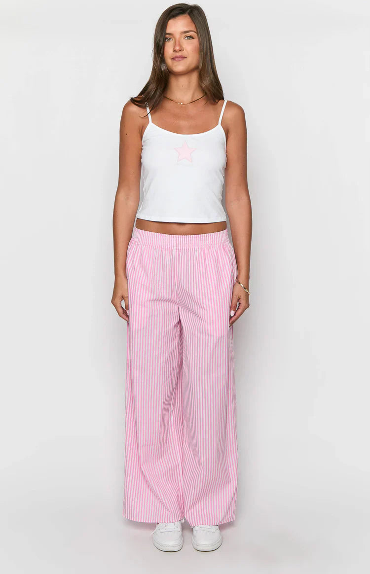 Mahalia Pants | Pink Stripe