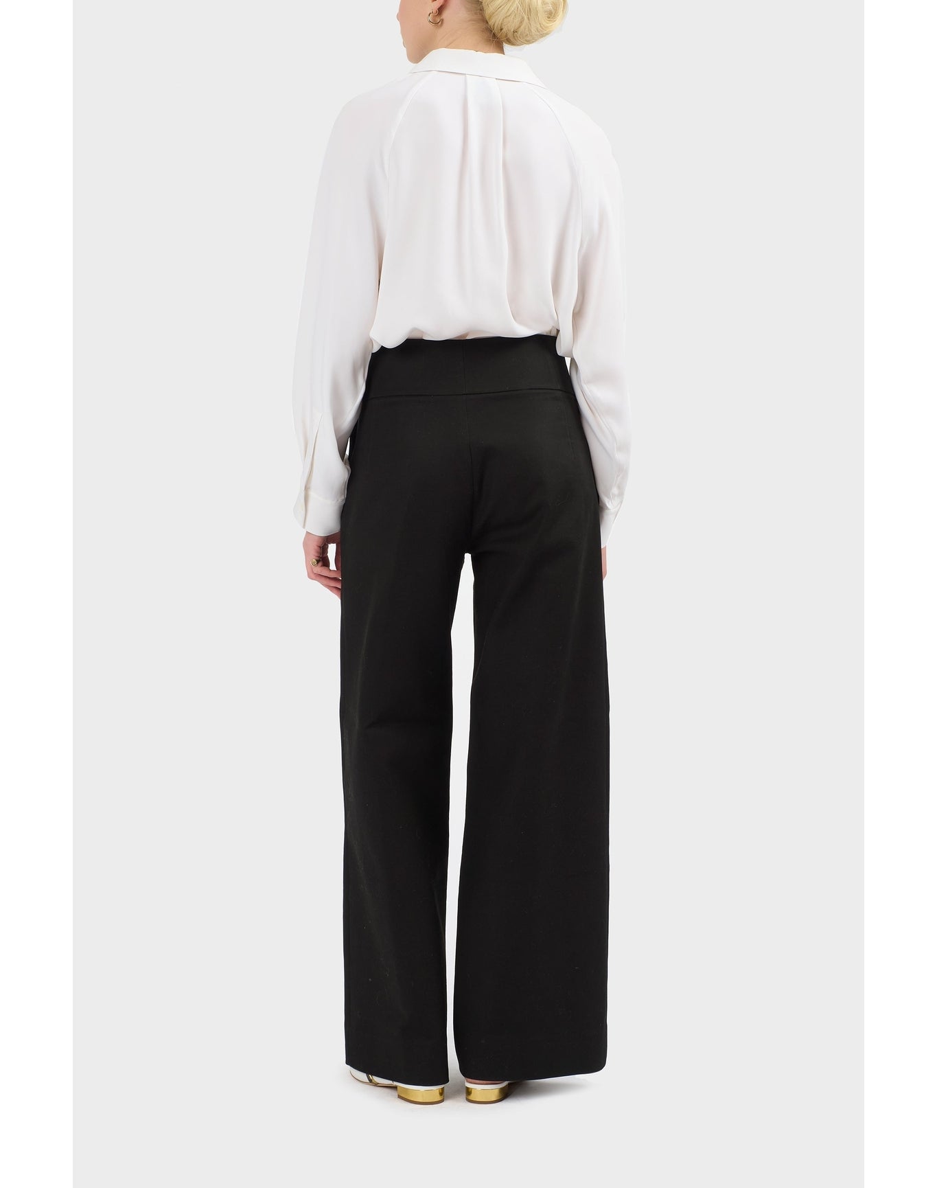 Mandy Silk Relaxed Flap Pocket Shirt | Brilliant White