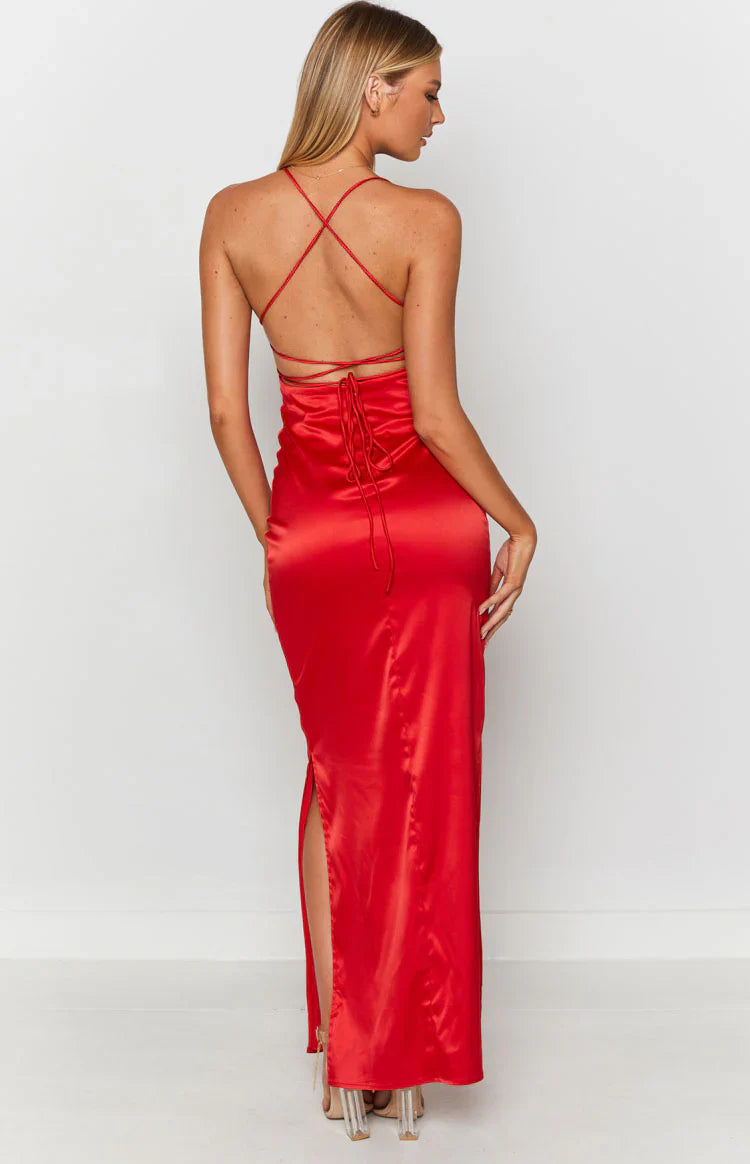 Manhattan Slip Formal Dress | Cherry