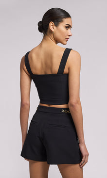 Marcie Crepe Top | Black