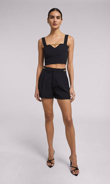 Marcie Crepe Top | Black