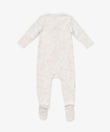 Girls | Marley Zip Pajama | Pink/White