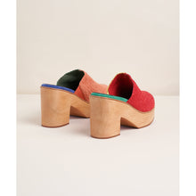 Marlo High Heel Retro Wooden Clog | Kingston