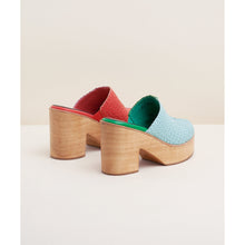 Marlo Low Heel Wooden Clog | Tropical