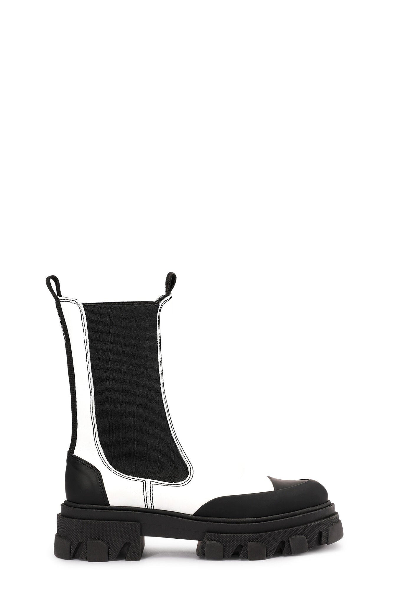 Matte Mid Chelsea Boots | Egret