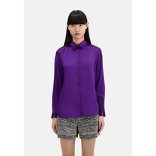 Mauve Satin Silk Shirt | Women | Purple