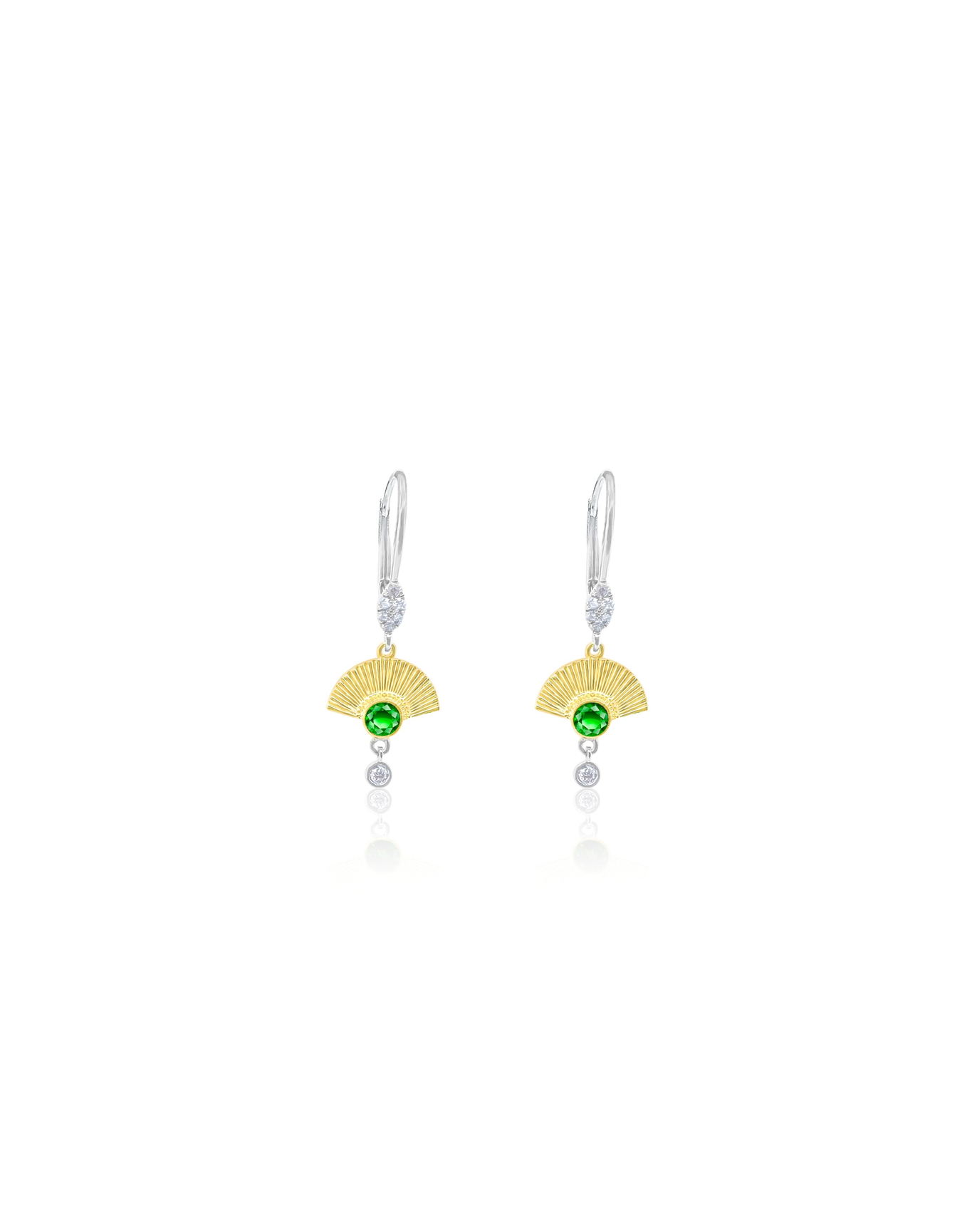 Meira T Diamond Chrome Earrings | 14kt Yellow Gold