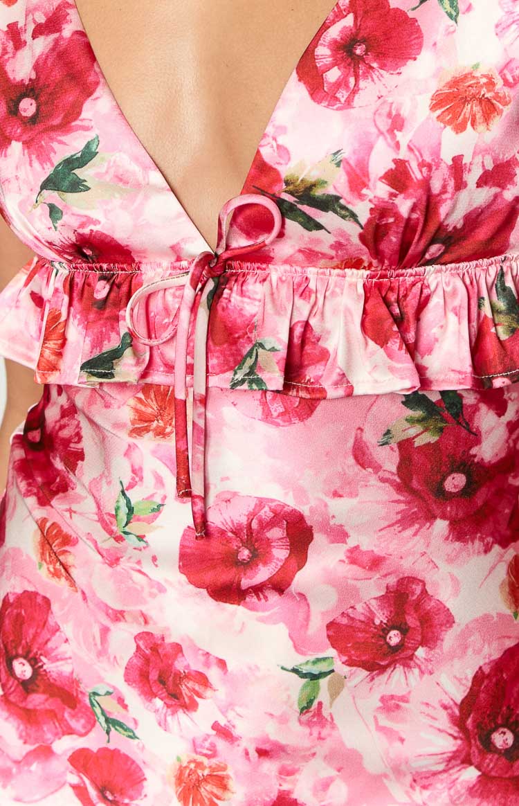 Meluse Floral Mini Dress | Pink