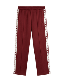 Men | Burgundy Joggers with Stars On The Sides | Windsor Wine x White