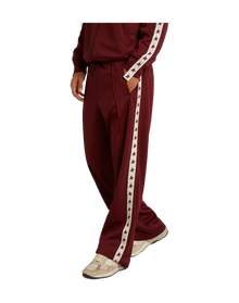 Men | Burgundy Joggers with Stars On The Sides | Windsor Wine x White