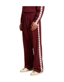 Men | Burgundy Joggers with Stars On The Sides | Windsor Wine x White