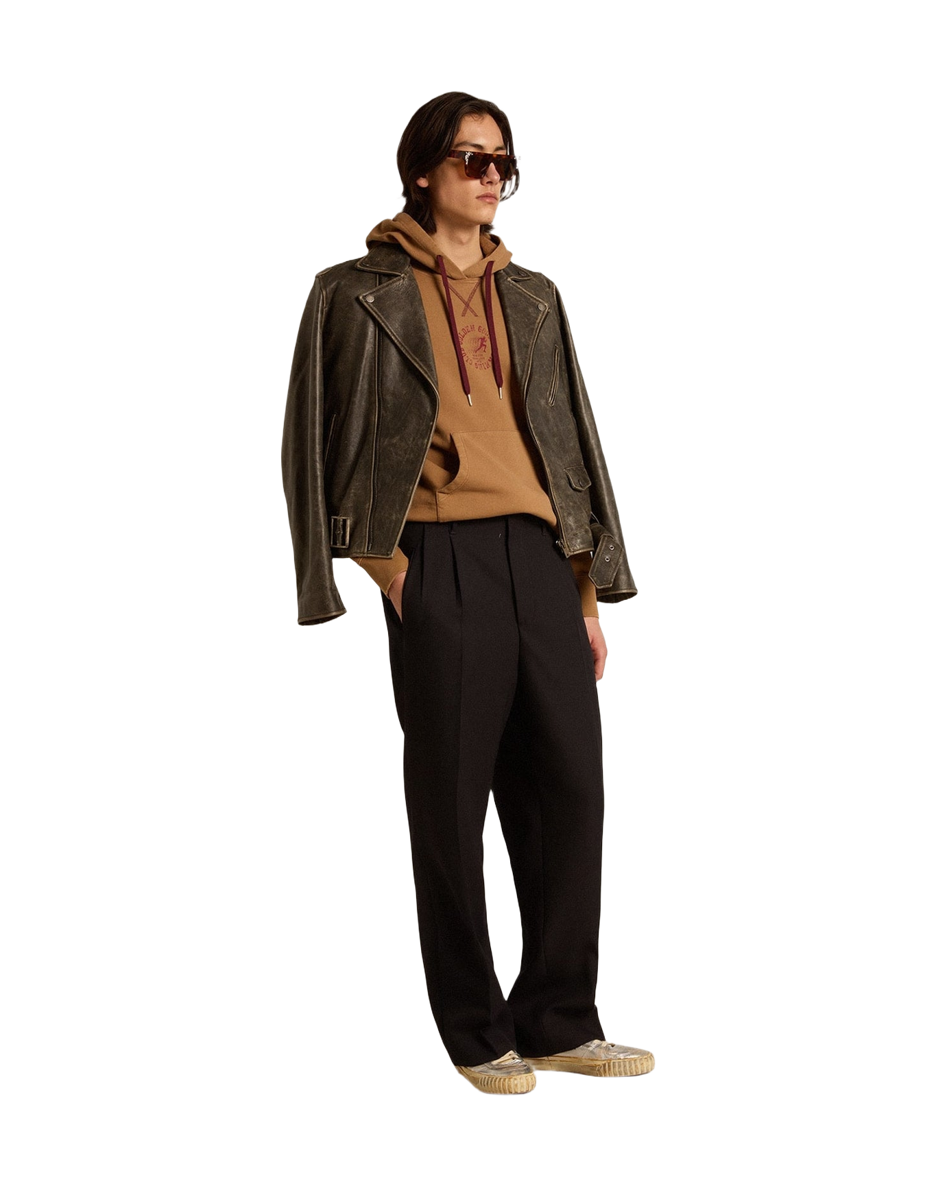 Men | Malt-Colored Cotton Sweatshirt with Hood | Malt Ball x Windsor Wine
