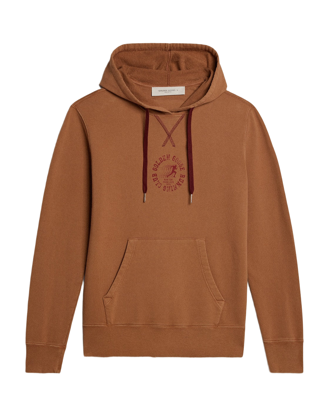 Men | Malt-Colored Cotton Sweatshirt with Hood | Malt Ball x Windsor Wine